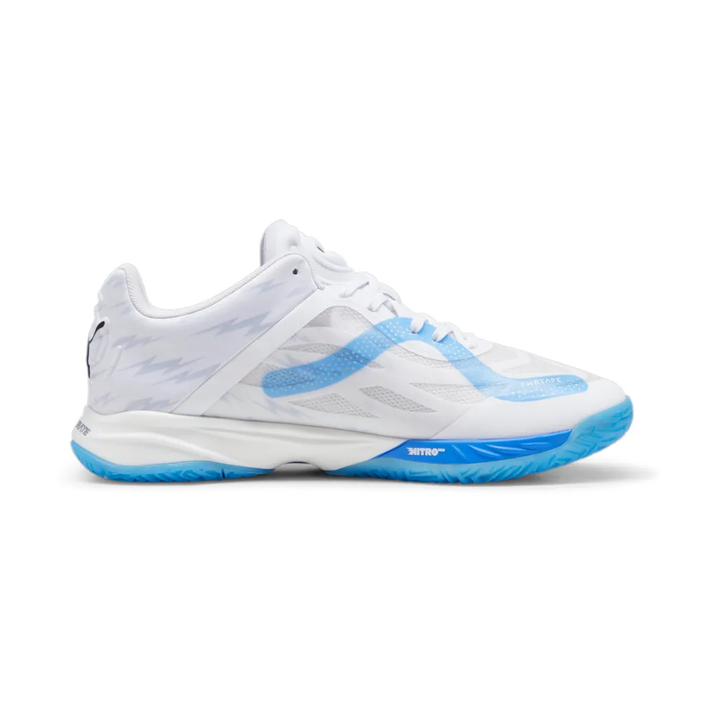 Puma Hallen-Indoorschuhe Accelerate Nitro SQD weiss/blau Herren