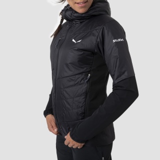 Salewa Hybridjacke Ortles Hybrid (warm, TirolWool, komprimierbar) schwarz Damen