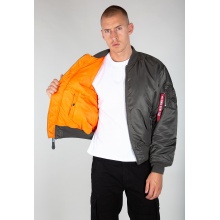 Alpha Industries Fliegerjacke MA-1 (Übergangs-Wendejacke) grau Herren