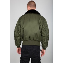 Alpha Industries Winterjacke Fliegerjacke B15 (wasserabweisend) dunkelgrün Herren