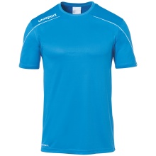 uhlsport Sport-Trikot Stream 22 (100% Polyester) cyanblau/weiss Kinder