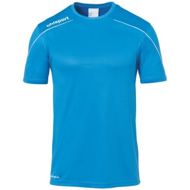 uhlsport Sport-Trikot Stream 22 (100% Polyester) cyanblau/weiss Kinder