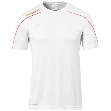 uhlsport Sport-Trikot Stream 22 (100% Polyester) weiss/rot Kinder