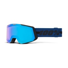 100% Skibrille Snowcraft HiPER Mirror Blue Lens blau - 1 Brille