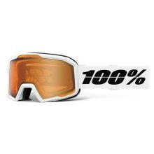 100% Skibrille Valnor Amber Lens weiss - 1 Brille