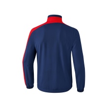 Erima Präsentationsjacke Club 1900 2.0 (100% Polyester, Stehkragen, Innenfutter) navyblau/rot Herren