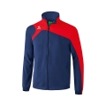 Erima Präsentationsjacke Club 1900 2.0 (100% Polyester, Stehkragen, Innenfutter) navyblau/rot Herren