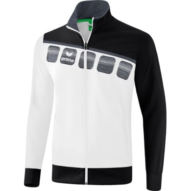 Erima Trainingsjacke 5C weiss/schwarz Herren