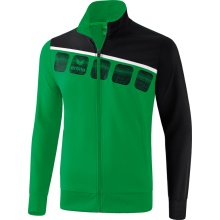 Erima Trainingsjacke 5C grün/schwarz Kinder