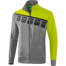 Erima Trainingsjacke 5C grau/lime/schwarz Herren