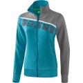 Erima Trainingsjacke 5C (elastisch, feuchtigkeitsregulierend) türkis/grau/weiss Damen