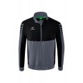 Erima Präsentationsjacke Six Wings (100% Polyester, Stehkragen, ohne Innenfutter) grau/schwarz Herren