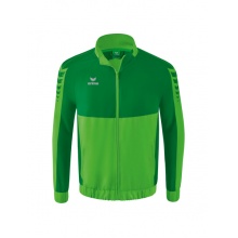 Erima Präsentationsjacke Six Wings (100% Polyester, Stehkragen, ohne Innenfutter) grün/smaragd Herren