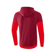 Erima Trainingsjacke Squad Tracktop Jacke mit Kapuze bordeaux/rot Herren