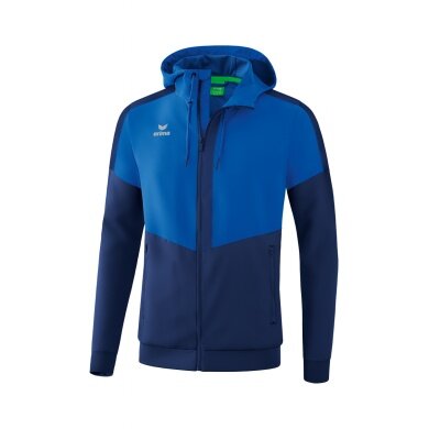 Erima Trainingsjacke Squad Tracktop Jacke mit Kapuze royalblau/navy Herren