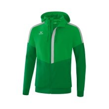 Erima Trainingsjacke Squad Tracktop Jacke mit Kapuze grün/smaragd/grau Herren