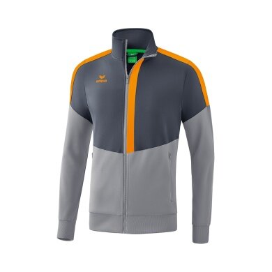 Erima Trainingsjacke Squad Worker grau/orange Kinder