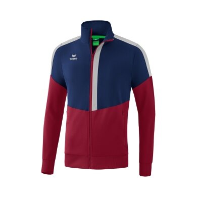 Erima Trainingsjacke Squad Worker navyblau/bordeaux Kinder