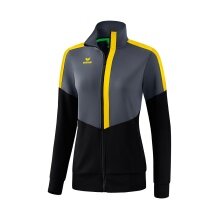 Erima Trainingsjacke Squad Worker schwarz/grau/gelb Damen