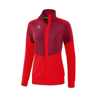 Erima Trainingsjacke Squad Worker bordeaux/rot Damen