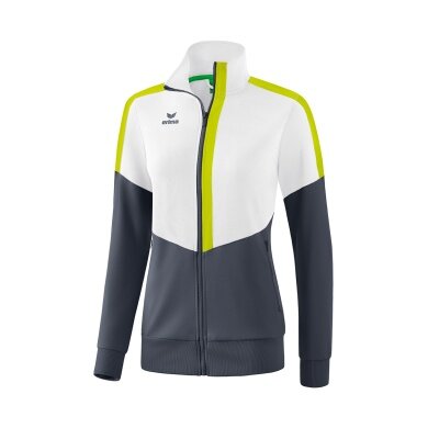 Erima Trainingsjacke Squad Worker weiß/grau/lime Damen