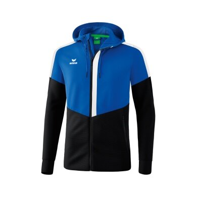 Erima Trainingsjacke Squad mit Kapuze royal/schwarz/weiss Herren