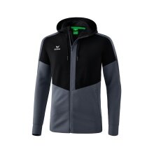 Erima Trainingsjacke Squad mit Kapuze grau/schwarz Herren