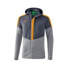 Erima Trainingsjacke Squad mit Kapuze grau/orange Herren