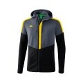 Erima Trainingsjacke Squad mit Kapuze grau/schwarz/gelb Herren