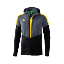 Erima Trainingsjacke Squad mit Kapuze grau/schwarz/gelb Herren