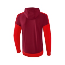 Erima Trainingsjacke Squad mit Kapuze bordeaux/rot Herren