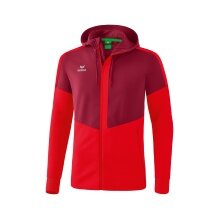 Erima Trainingsjacke Squad mit Kapuze bordeaux/rot Herren