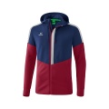 Erima Trainingsjacke Squad mit Kapuze navyblau/bordeauxrot/grau Herren