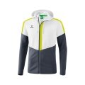 Erima Trainingsjacke Squad mit Kapuze weiss/grau/lime Herren