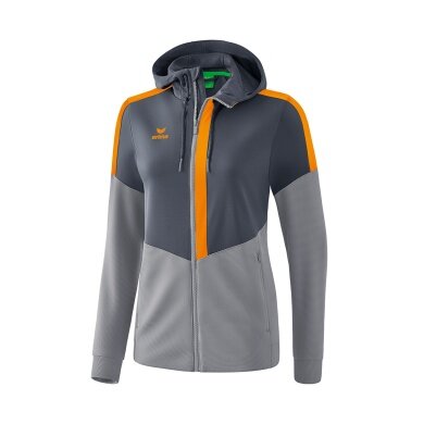 Erima Trainingsjacke Squad grau/orange Damen