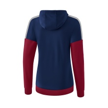 Erima Trainingsjacke Squad navyblau/bordeaux Damen