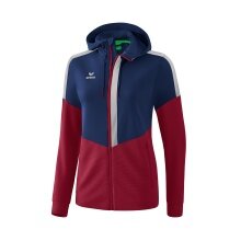 Erima Trainingsjacke Squad navyblau/bordeaux Damen