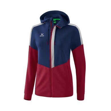 Erima Trainingsjacke Squad navyblau/bordeaux Damen