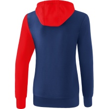 Erima Kapuzenpullover Hoodie 5C navyblau/rot Damen