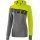 Erima Kapuzenpullover Hoodie 5C grau melange/lime/schwarz Damen