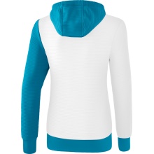 Erima Kapuzenpullover Hoodie 5C weiss/blau Damen