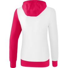 Erima Kapuzenpullover Hoodie 5C weiß/rosa/peach Damen