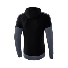 Erima Kapuzenpullover Hoodie Squad (Cotton Touch) schwarz/grau Herren