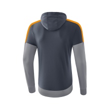 Erima Kapuzenpullover Hoodie Squad (Cotton Touch) grau/orange Herren