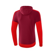 Erima Kapuzenpullover Hoodie Squad (Cotton Touch) bordeaux/rot Herren