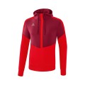 Erima Kapuzenpullover Hoodie Squad (Cotton Touch) bordeaux/rot Herren