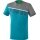 Erima Sport-Tshirt 5C (100% Polyester) blau/grau Herren