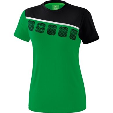 Erima Sport-Shirt 5C grün/schwarz Damen