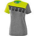 Erima Sport-Shirt 5C grau/lime Damen