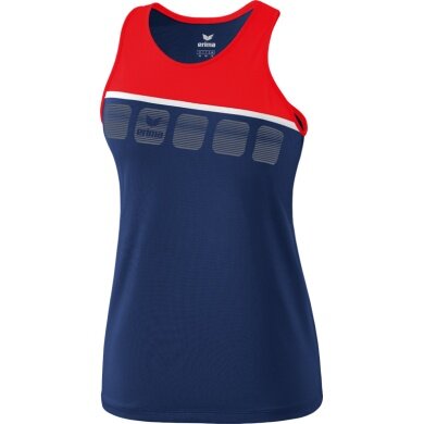 Erima Tank 5-C 2019 navy/rot/weiß Damen